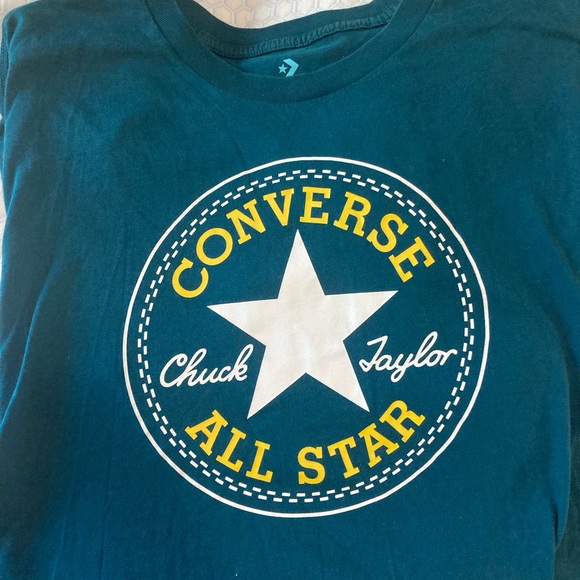 Like new Converse, teal colored short sleeve graphic tee XL - Picture 2 of 8